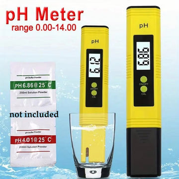 PH Meter 0-14 PH Measurement Range PH Tester, Suitable for Accurate Testing of Drinking Water, Aquariums, Swimming Pools, Hydroponics & More - Imported from UK